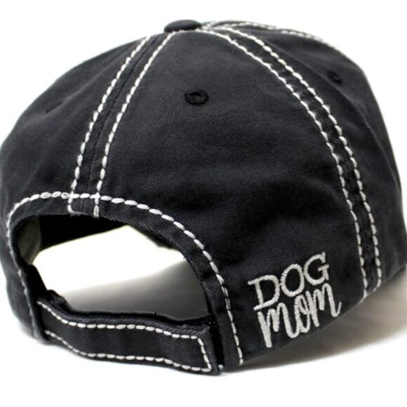 NEW NWT FUNKY JUNQUE Ballcap Dog Mom Bone Paw Patch Embroidery Hat Baseball Cap - Picture 4 of 11